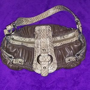 Worthington snakeskin Purse color brown